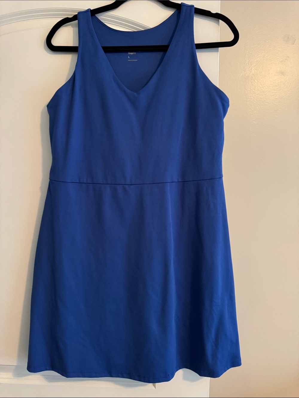 GAP Royal Blue Sleeveless V-Neck A-Line Mini Dress